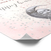 Poster Au-Dessus De La Lune Baby shower Pacifique Jeu de  (Coin)