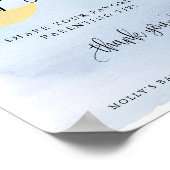 Poster Au-dessus de la lune, écran bleu de la poitrine de (Coin)