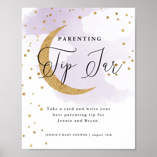 Poster Au-dessus de la lune pourpre Conseils parentaux Ba (Devant)