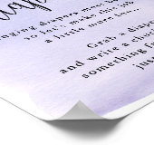 Poster Au-dessus de la lune Purple Late Night Diapers Act (Coin)