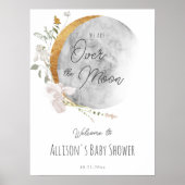 Poster Au-dessus de la lune signe d'accueil neutre pour l (Devant)