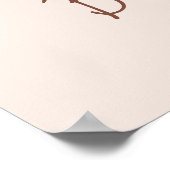 Poster Au-dessus de la lune Teddy Bear Baby shower Affich (Coin)