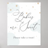 Poster Au-dessus de la lune Twinkle Star Babies sont doux (Devant)