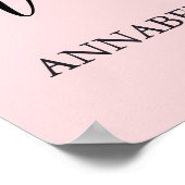 Poster Au-Dessus De L'Affiche de bienvenue Baby shower De (Coin)