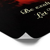 Poster Au-dessus de l'affiche Earth Sunset (Coin)