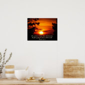 Poster Au-dessus de l'affiche Earth Sunset (Cuisine)
