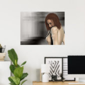 Poster Au-dessus de mon épaule (Bureau à domicile)