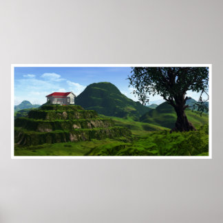 Poster Au-dessus des collines