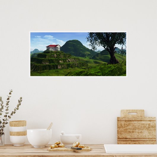 Poster Au-dessus des collines (Cuisine)