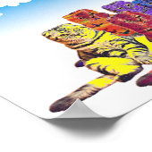 Poster Au-dessus des Rainbow Cats (Coin)