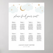 Poster Au-dessus du Baby shower de la Lune (Devant)