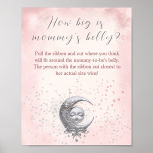 Poster Au-dessus du Baby shower de la Lune, quelle est la