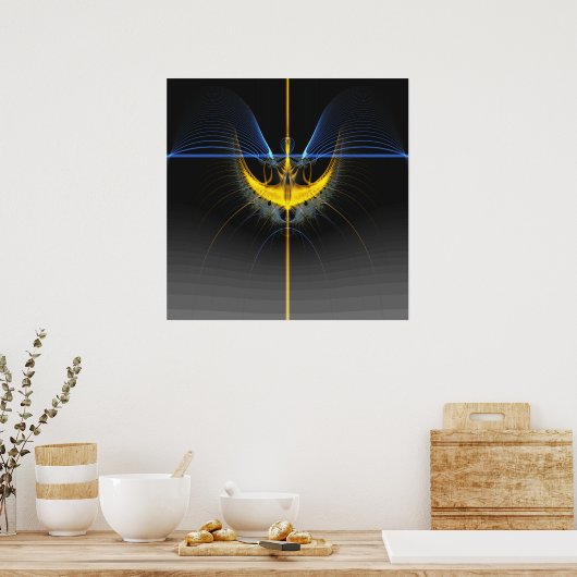 Poster 'Au-dessus du brouillard' (Cuisine)