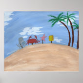 Poster Au-dessus du fond du bikini (Devant)