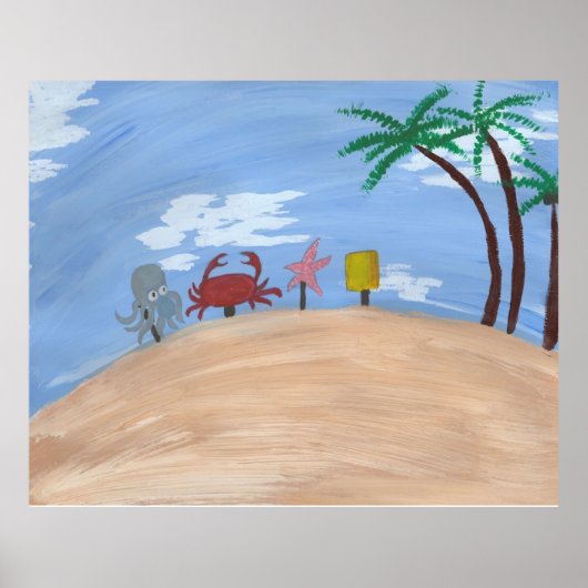 Poster Au-dessus du fond du bikini (Devant)