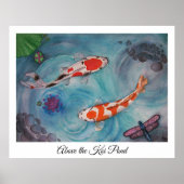 Poster Au-dessus du Koi Pond (Devant)