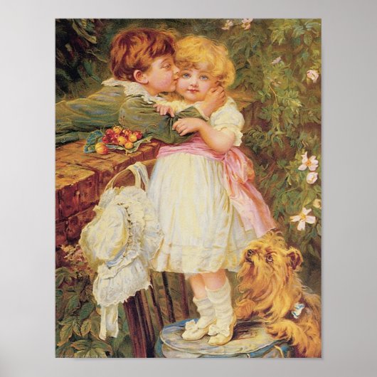 Poster Au-dessus du mur du jardin - Frederick Morgan (Devant)