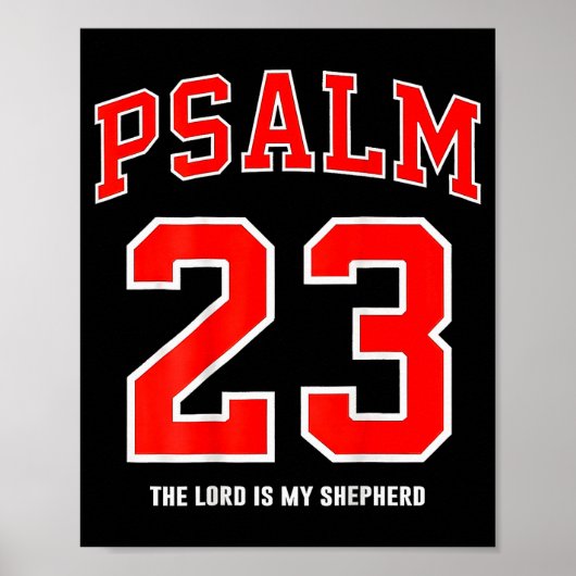 Poster (au dos) Psaume 23 Le Seigneur est mon berger (Devant)