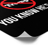 Poster Au fond de vous, vous savez qu'il est fou, arrêtez (Coin)