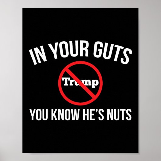 Poster Au fond de vous, vous savez qu'il est fou, arrêtez (Devant)