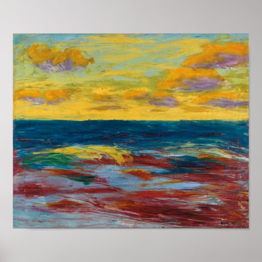 Poster Au large d'Alsen | Emil Nolde | (Devant)