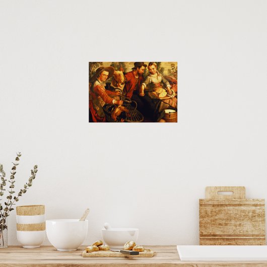 Poster Au marché (Cuisine)