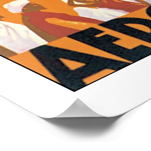 Poster Au Maroc Par Avion (Coin)