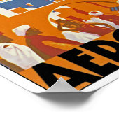 Poster Au Maroc Par Avion (Coin)