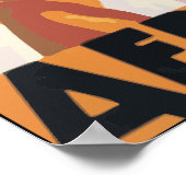 Poster Au Maroc Par Avion Aeropostale, Vintage (Coin)