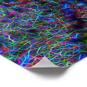 Poster Au milieu des feux de néon de la forêt (Coin)