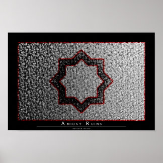 Poster Au milieu des ruines