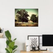 Poster Au milieu du coton (Bureau à domicile)