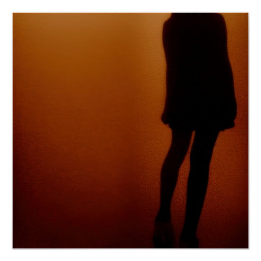 Poster Au milieu du coucher de soleil (Devant)
