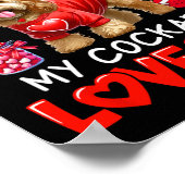 Poster Au moins mon Apoo m'aimant Saint-Valentin Propriét (Coin)