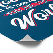 Poster Au monde, tu es une citation inspirée par la mère (Coin)