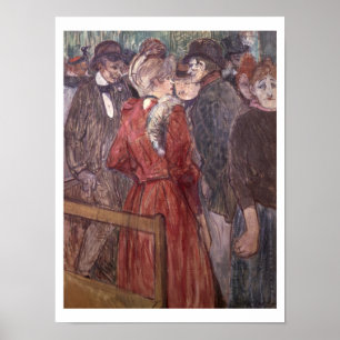 Poster Au Moulin de la Galette, 1891 (w/c et gouache)
