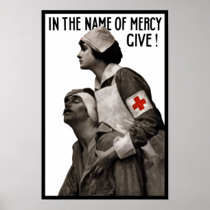 Poster Au nom de la pitié donnez - WW1 Redcross