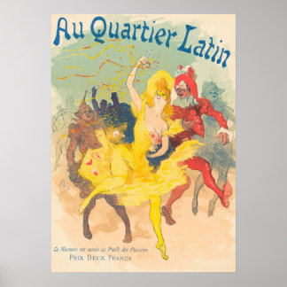 Poster Au Quartier Latin "Au Quartier Latin"
