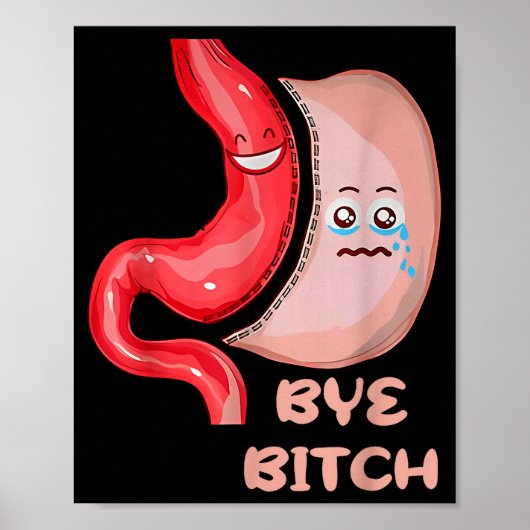 Poster Au revoir Funny Chirurgie de gaine gastrique Estom (Devant)
