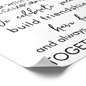 Poster Au sein de ce bureau, nous sommes une équipe - tra (Coin)