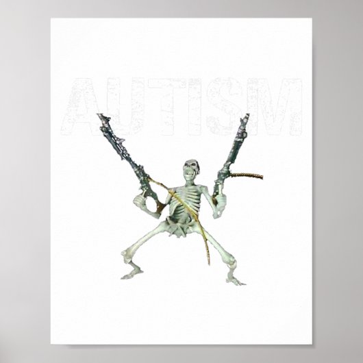 Poster Au Skeleton Meme Funny Men Women Kids (Devant)