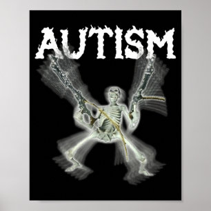 Poster Au squelette mème drôle hommes femmes enfants