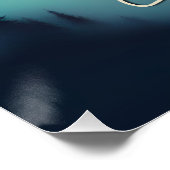 Poster au style spirit wolf design peint unique (Coin)