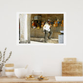 Poster Au téléphone (Cuisine)