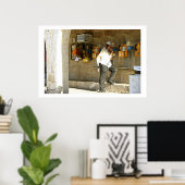 Poster Au téléphone (Bureau à domicile)