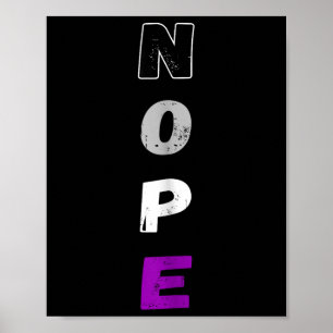 Poster Aual Nope Ace Pride Indicateur Auality Lgbt Commun