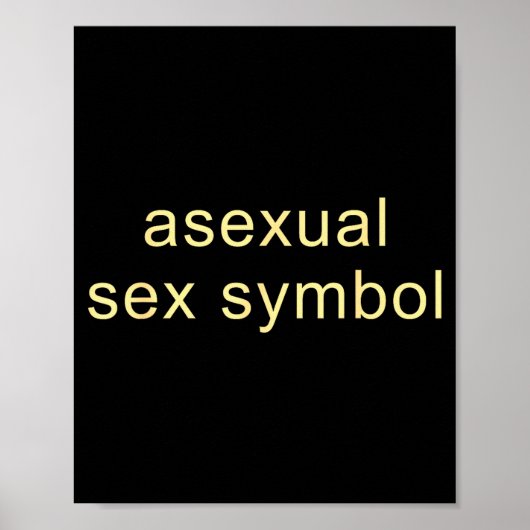 Poster Aual Symbol Funny Pride Lgbtq Ace  (Devant)
