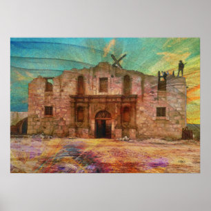 Poster Aube à Alamo