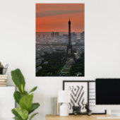Poster - Aube à Paris Tour Eiffel (Bureau à domicile)