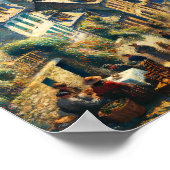 Poster Aube au Village balnéaire (Coin)